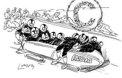 Bobsleighing