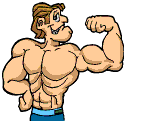 Bodybuilding sport graphics
