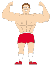 Bodybuilding sport graphics