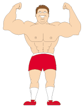 Bodybuilding sport graphics