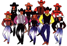 Country dancing sport graphics