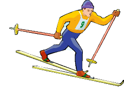 Cross country skiing sport graphics