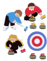 Curling sport graphics