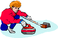 Curling sport graphics