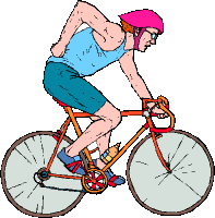 Cyclists sport graphics