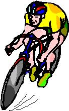 Cyclists sport graphics