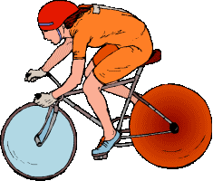 Cyclists sport graphics