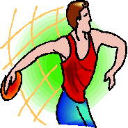 Discus throwing sport graphics