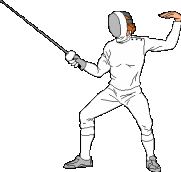 Fencing sport graphics