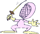 Fencing sport graphics