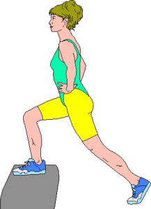Fitness steps sport graphics