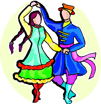 Folk dancing sport graphics