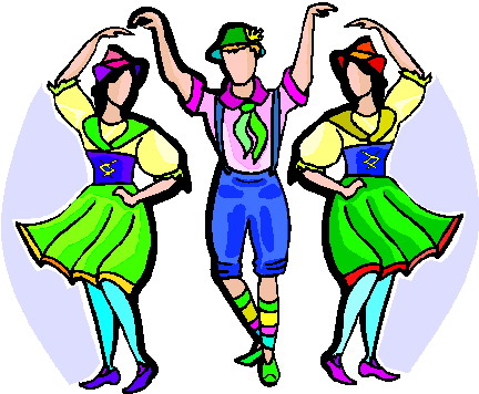 Folk dancing sport graphics