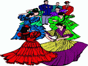 Folk dancing sport graphics