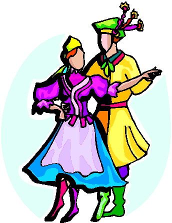 Folk dancing sport graphics