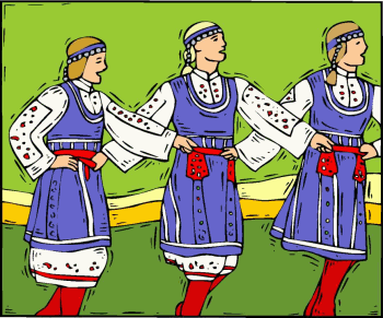 Folk dancing