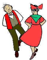 Folk dancing sport graphics