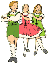 Folk dancing sport graphics