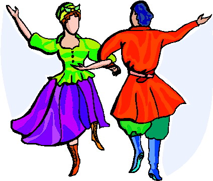Folk dancing sport graphics
