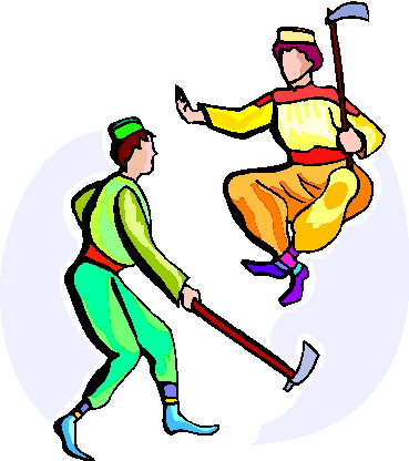 Folk dancing sport graphics