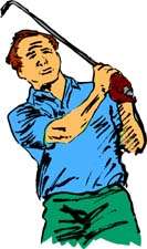 Golfing sport graphics