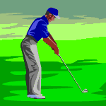 Golfing sport graphics