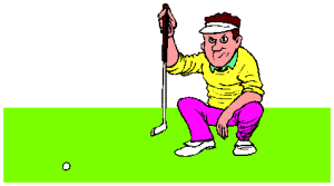 Golfing sport graphics