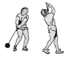 Hammer throw sport graphics