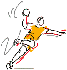 Handball sport graphics
