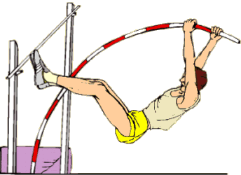 High jump sport graphics