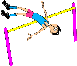 High jump sport graphics