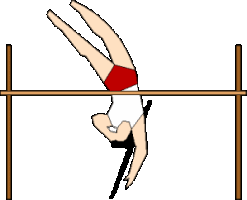 High jump sport graphics