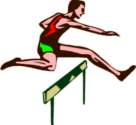 Hurdle race sport graphics