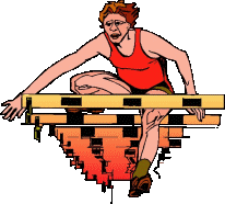 Hurdle race sport graphics