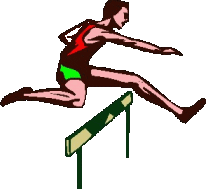 Hurdle race sport graphics