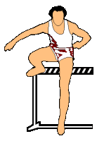 Hurdle race sport graphics