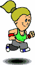 Jogging sport graphics