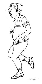 Jogging sport graphics