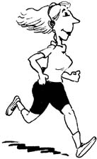 Jogging sport graphics