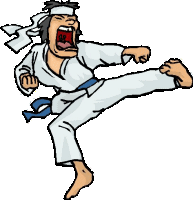 Karate sport graphics