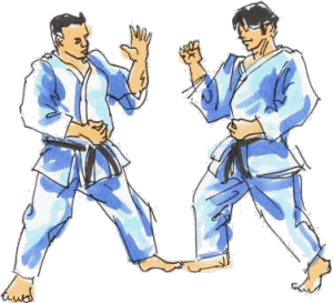 Karate sport graphics