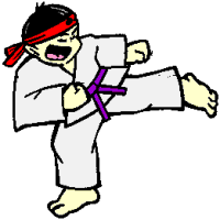 Karate sport graphics