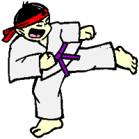 Karate sport graphics