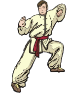 Kung fu sport graphics