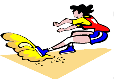 Long jump sport graphics