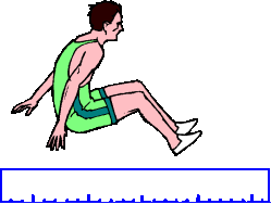 Long jump sport graphics