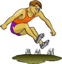 Long jump sport graphics