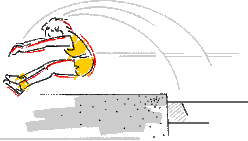 Long jump sport graphics