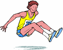 Long jump sport graphics