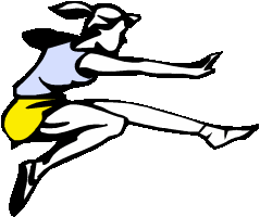 Long jump sport graphics